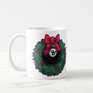 Caneca De Café Natal de Bola 8