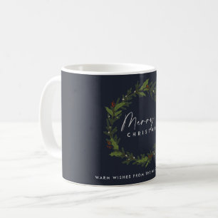 CANECA DE CAFÉ NATAL DE CORPORAÇÃO DE MARINHO CHIC HOLLY BERRY