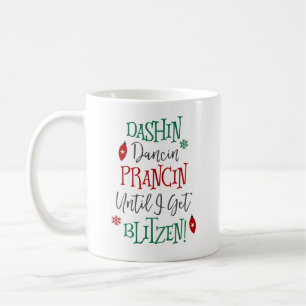 Caneca De Café Natal de Dashin Dancin Prancin