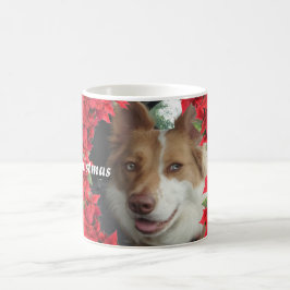 Caneca De Café Natal de Foto Pet Personalizado