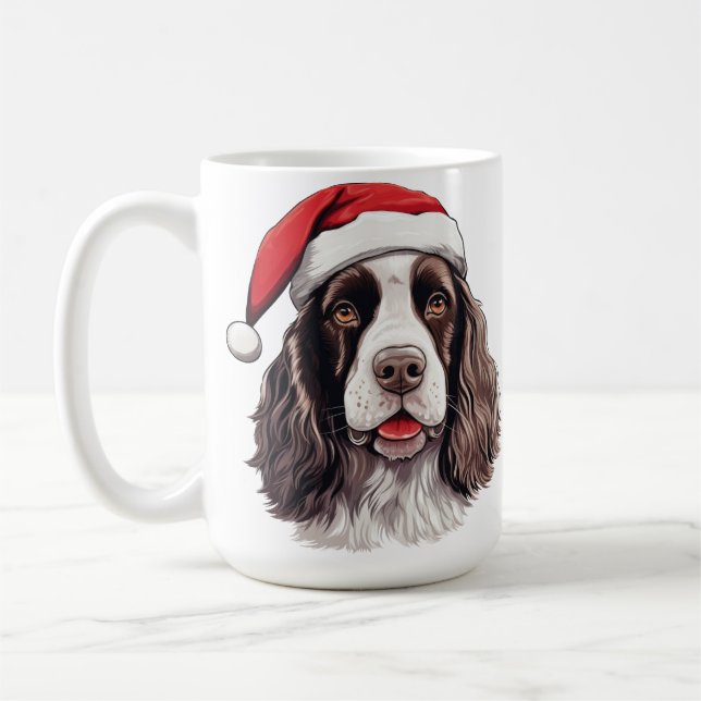 CANECA DE CAFÉ NATAL DE NATAL CUTE HOLIDAY SPRINGER ESPANIEL INGL (Esquerda)
