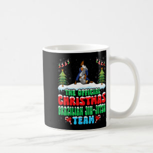 Caneca De Café Natal de neve jiu-jitsu brasileiro Artes marciais