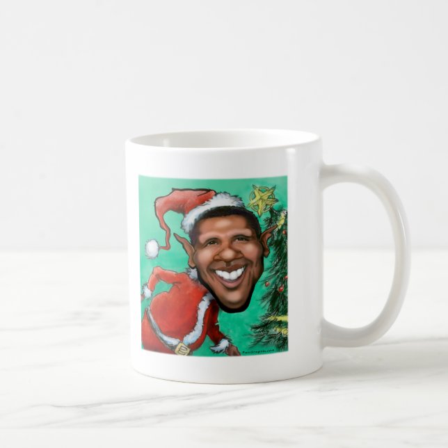 Caneca De Café Natal de Obama (Direita)