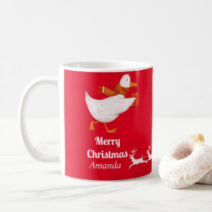 Caneca De Café Natal de pato bonito