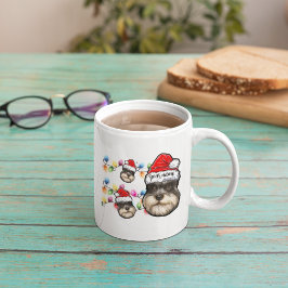 Caneca De Café Natal de Pet-Dog de Mão-de-Açúcar da Miniatura Per