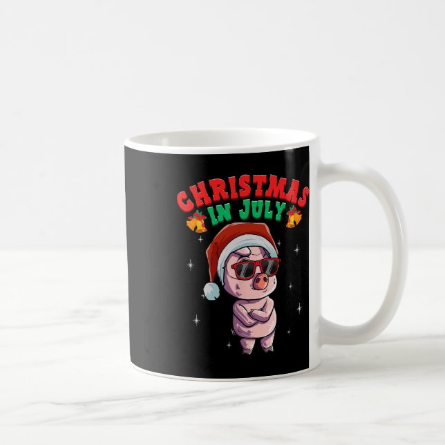 Caneca De Café Natal de Verão em Julho 1 (Direita)