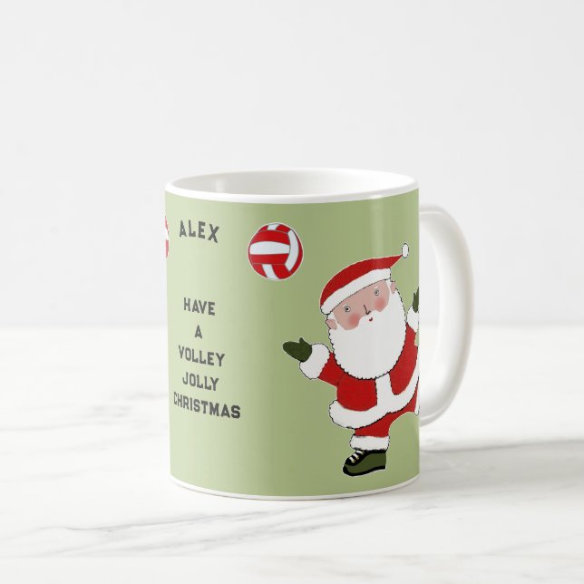 Caneca De Café Natal de Volei (Frente Esquerda)
