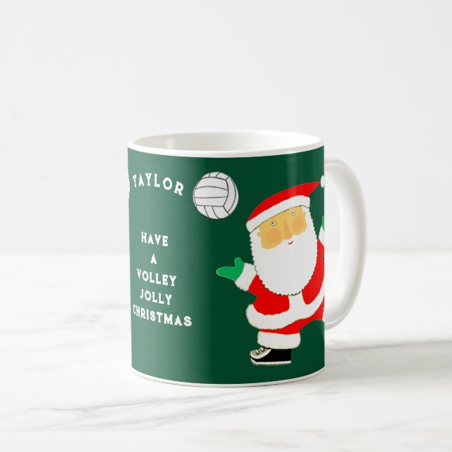 Caneca De Café Natal de Volei (Frente Esquerda)