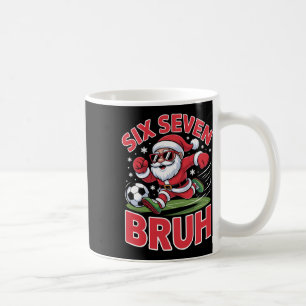 Caneca De Café Natal Divertido 67 Meme Bruh Futebol Papai Noel Xm