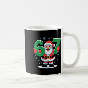 Caneca De Café Natal Divertido Meme Retro 67 Papai Noel Seis Sete