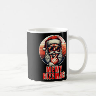 Caneca De Café Natal Divertido Mewy Rizzmas Piada do Papai Noel M