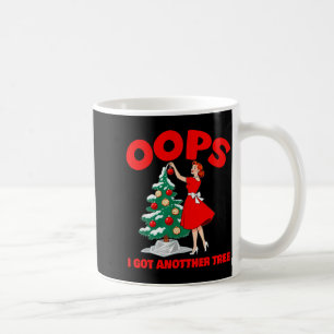 Caneca De Café Natal Divertido Retro Oops Peguei Outra Árvore