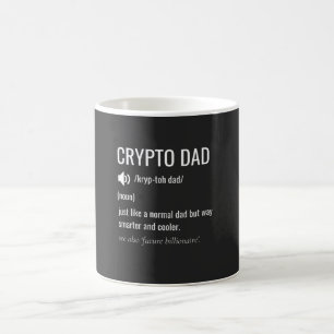 Caneca De Café Natal do Bitmoney de Definição de Pai Crypto