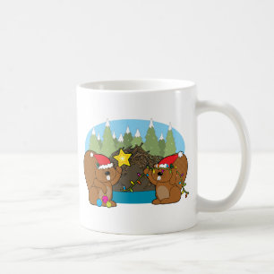 Caneca De Café Natal do castor
