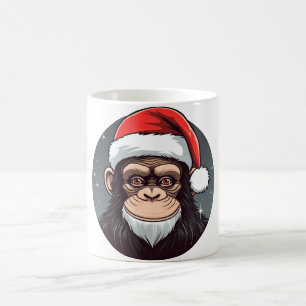 Caneca De Café Natal do Chimpanzé