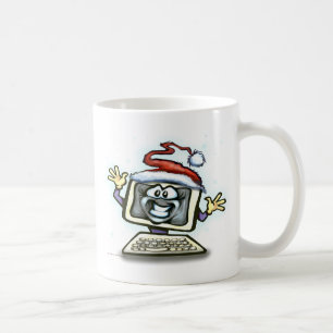 Caneca De Café Natal do computador