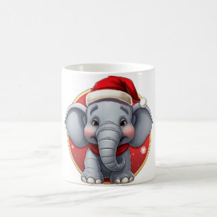Caneca De Café Natal do Elefante