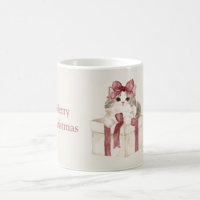 Caneca De Café Natal do Gato na Caixa (Centro)
