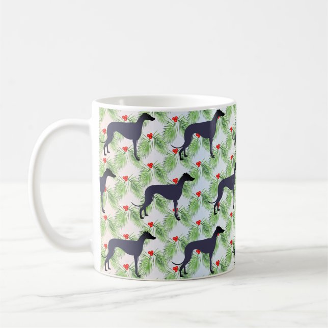 Caneca De Café Natal do Greyhound (Esquerda)