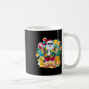 Caneca De Café Natal do Papai Noel em Julho na Praia Férias de Ve