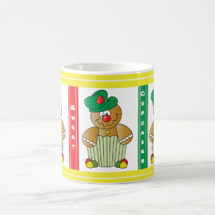 Caneca De Café Natal doce dos cupcakes do pão-de-espécie