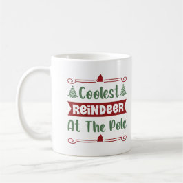 Caneca De Café Natal dos Rena Mais Fixe