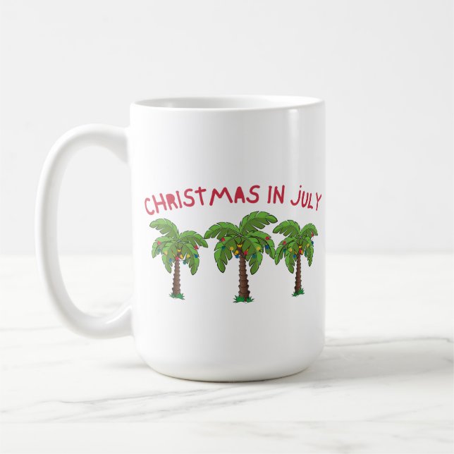 Caneca De Café Natal Em Julho (Esquerda)