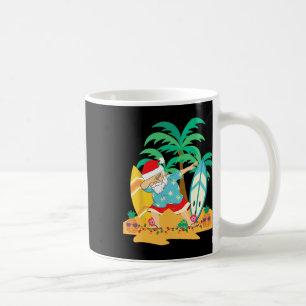 Caneca De Café Natal Em Julho Dabbing Papai Noel Tropical Christm
