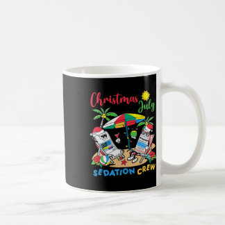 Caneca De Café Natal Em Julho Enfermeira De Uti Sedação Equipe Cr