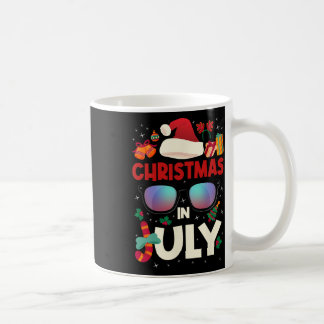 Caneca De Café Natal Em Julho Feliz Natal Verão Engraçado San