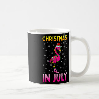 Caneca De Café Natal Em Julho Flamingo Rosa Festa Engraçada De Na