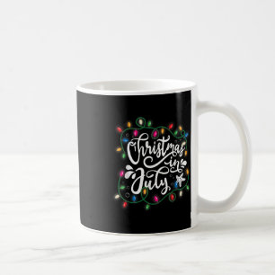 Caneca De Café Natal Em Julho Luz Engraçada Verão Xmas Homens Que
