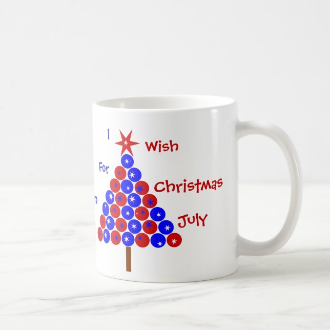 Caneca De Café Natal em julho Mug (Direita)