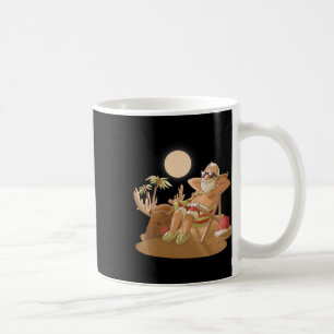Caneca De Café Natal Em Julho Papai Noel Havaiano X-mas Tropi