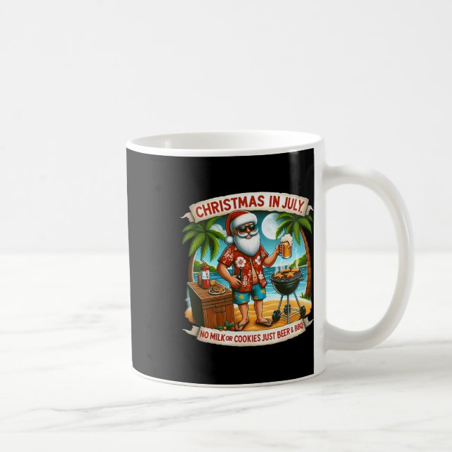 Caneca De Café Natal Em Julho Sem Leite Ou Biscoitos Só Cerveja E (Direita)