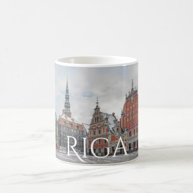 Caneca De Café Natal em Riga Latvia Coffee Mug (Centro)