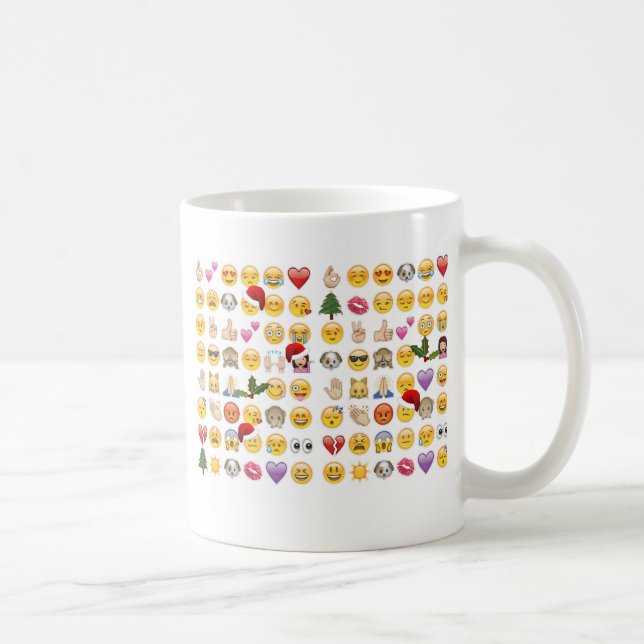 Caneca De Café natal emojis (Direita)