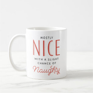 Caneca De Café Natal engraçado impertinente ou agradável dos