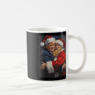 Caneca De Café Natal Engraçado Trump Papai Noel Retro Vintage Xm
