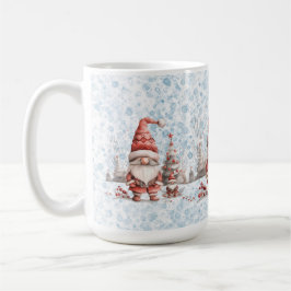 Caneca De Café Natal Escandinavo Gnomo Red Berries