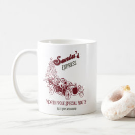 Caneca De Café Natal Expresso Vintage de Natal