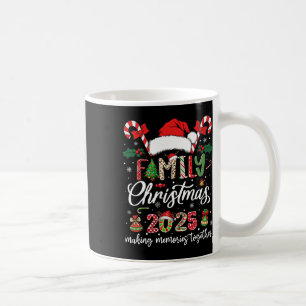 Caneca De Café Natal Familiar 2025 Combinação de Papais noeis de