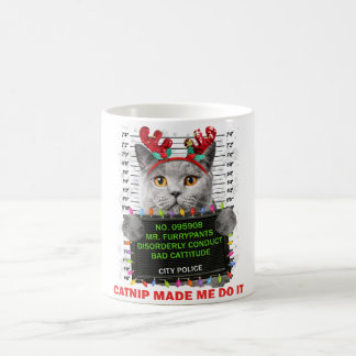 Caneca De Café Natal Feio Para Gato Mãe Pai Gato Amor