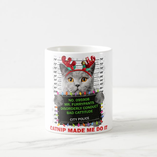 Caneca De Café Natal Feio Para Gato Mãe Pai Gato Amor (Centro)