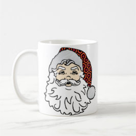Caneca De Café Natal feio santa claus spooky carpete de hotel