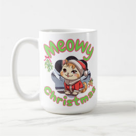 Caneca De Café Natal felino