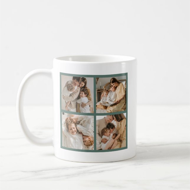 Caneca De Café Natal Festivo Alegre e Brilhante  (Esquerda)