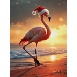 Caneca De Café Natal Flamingo