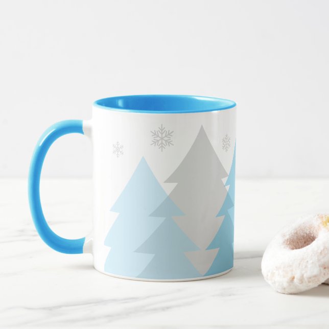 Caneca de Café Natal Florestas (Com Donut)