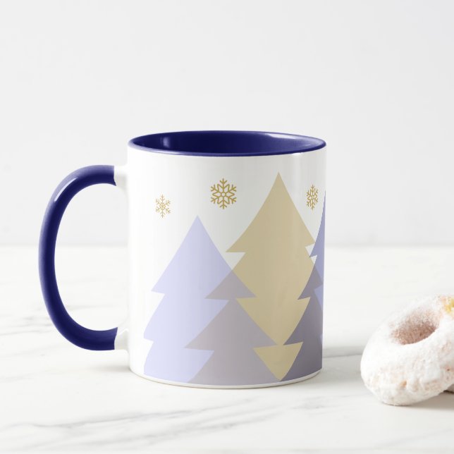 Caneca de Café Natal Florestas (Com Donut)